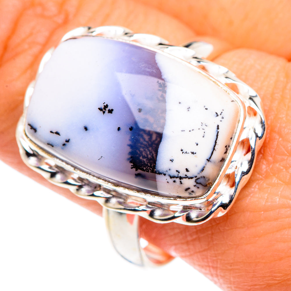 Dendritic Opal Rings handcrafted by Ana Silver Co - RING87862