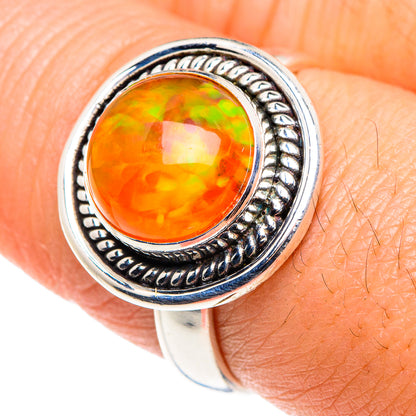 Ethiopian Opal Rings handcrafted by Ana Silver Co - RING87864