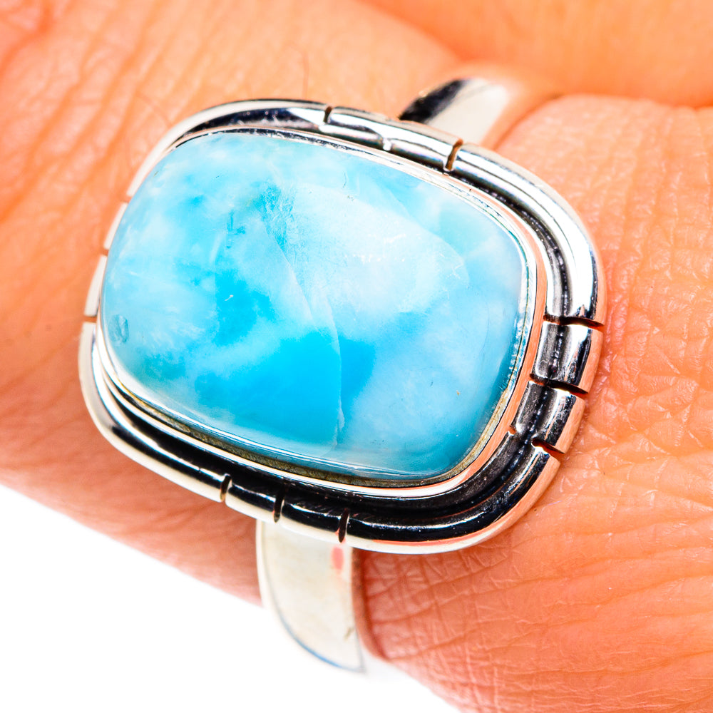 Larimar Rings handcrafted by Ana Silver Co - RING87867