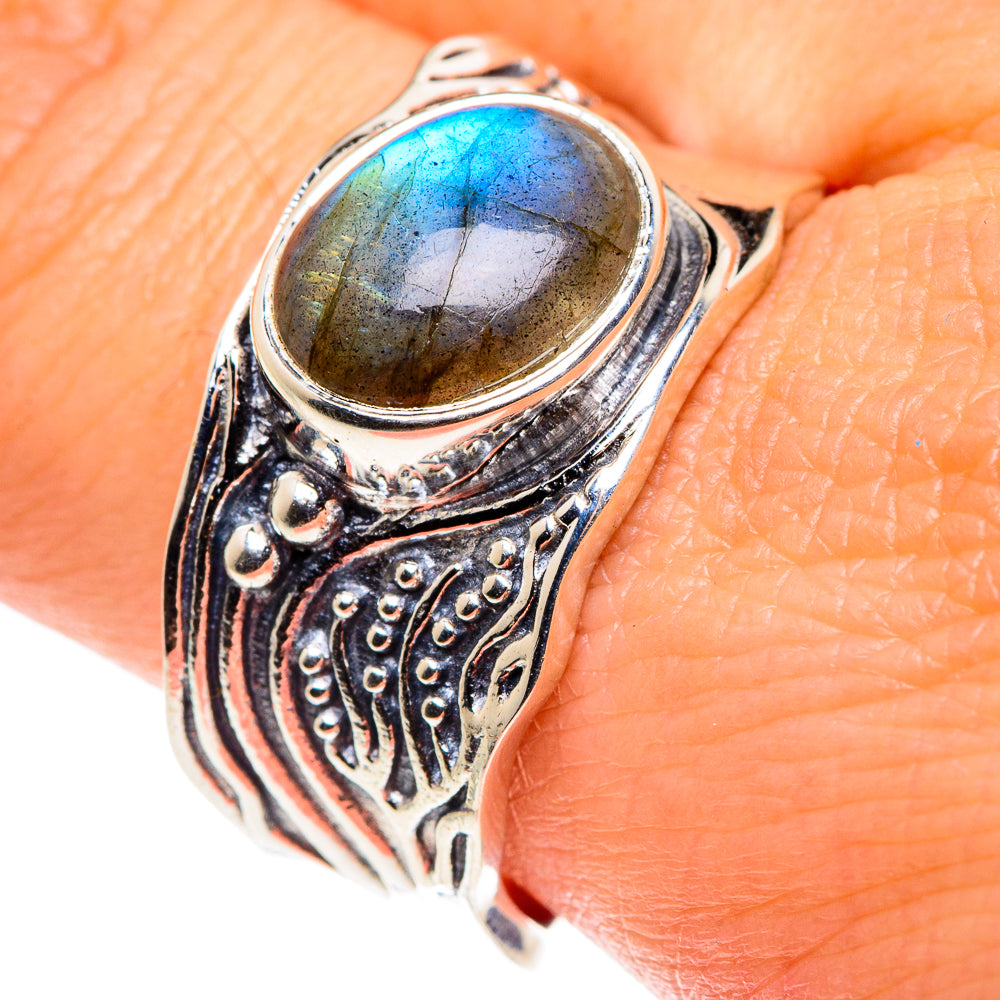 Labradorite Rings handcrafted by Ana Silver Co - RING87869