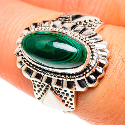 Malachite Rings handcrafted by Ana Silver Co - RING87870