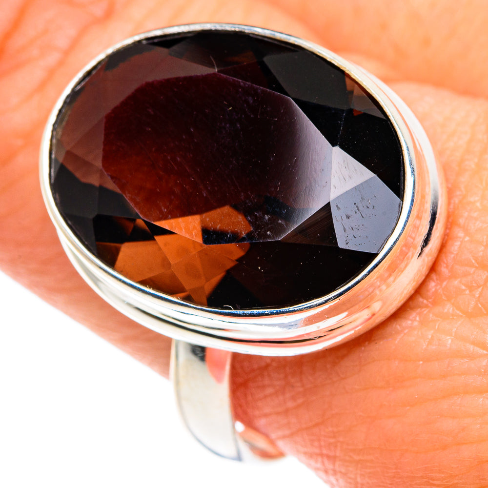 Smoky Quartz Rings handcrafted by Ana Silver Co - RING87872