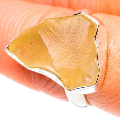 Libyan Desert Glass Rings handcrafted by Ana Silver Co - RING87874