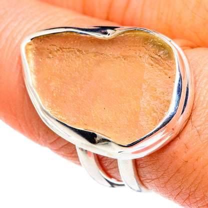 Libyan Desert Glass Rings handcrafted by Ana Silver Co - RING87875