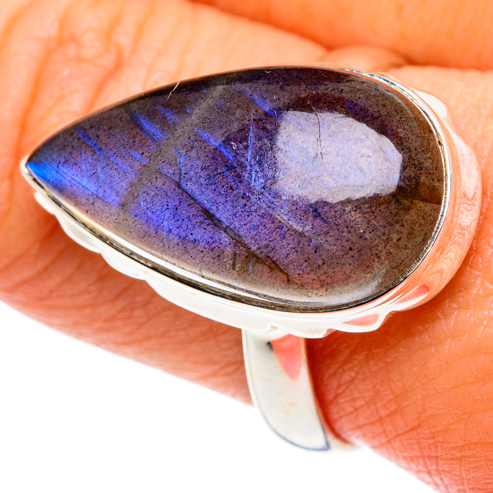 Labradorite Rings handcrafted by Ana Silver Co - RING87882