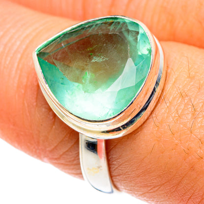 Green Fluorite Rings handcrafted by Ana Silver Co - RING87886
