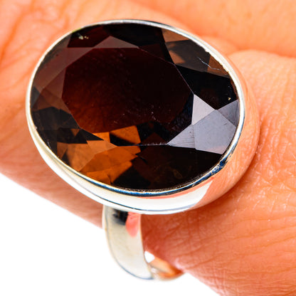 Smoky Quartz Rings handcrafted by Ana Silver Co - RING87888