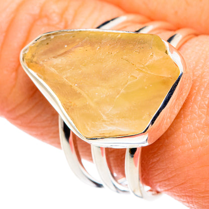 Libyan Desert Glass Rings handcrafted by Ana Silver Co - RING87889