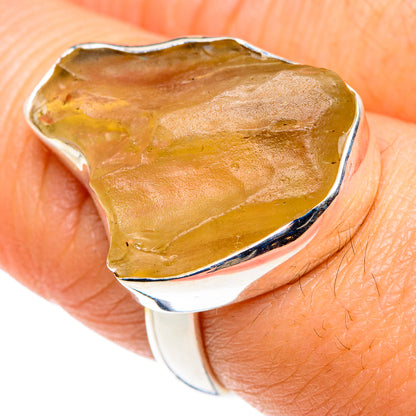 Libyan Desert Glass Rings handcrafted by Ana Silver Co - RING87890