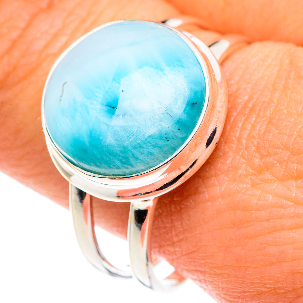 Larimar Rings handcrafted by Ana Silver Co - RING87899
