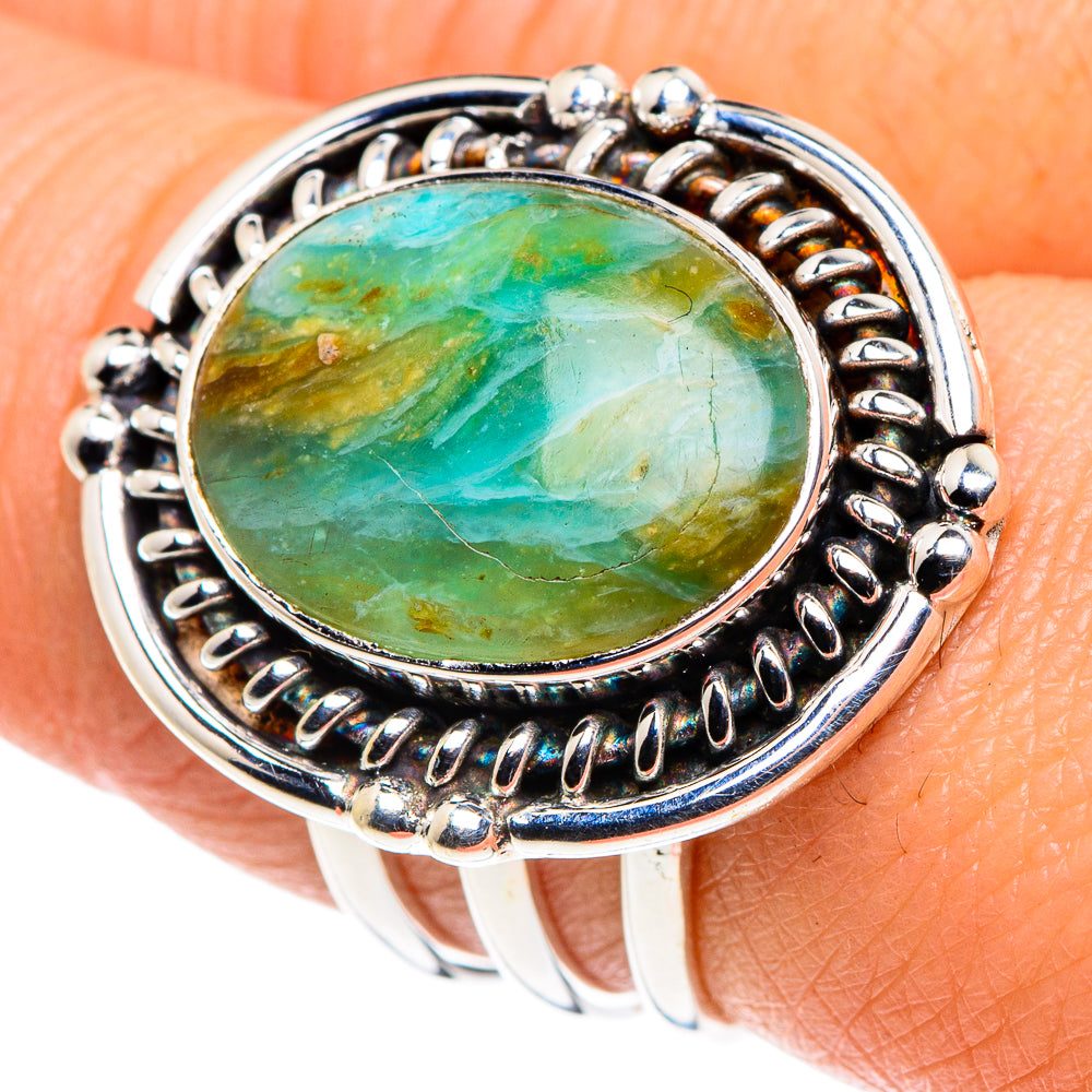Peruvian Opal Rings handcrafted by Ana Silver Co - RING87900