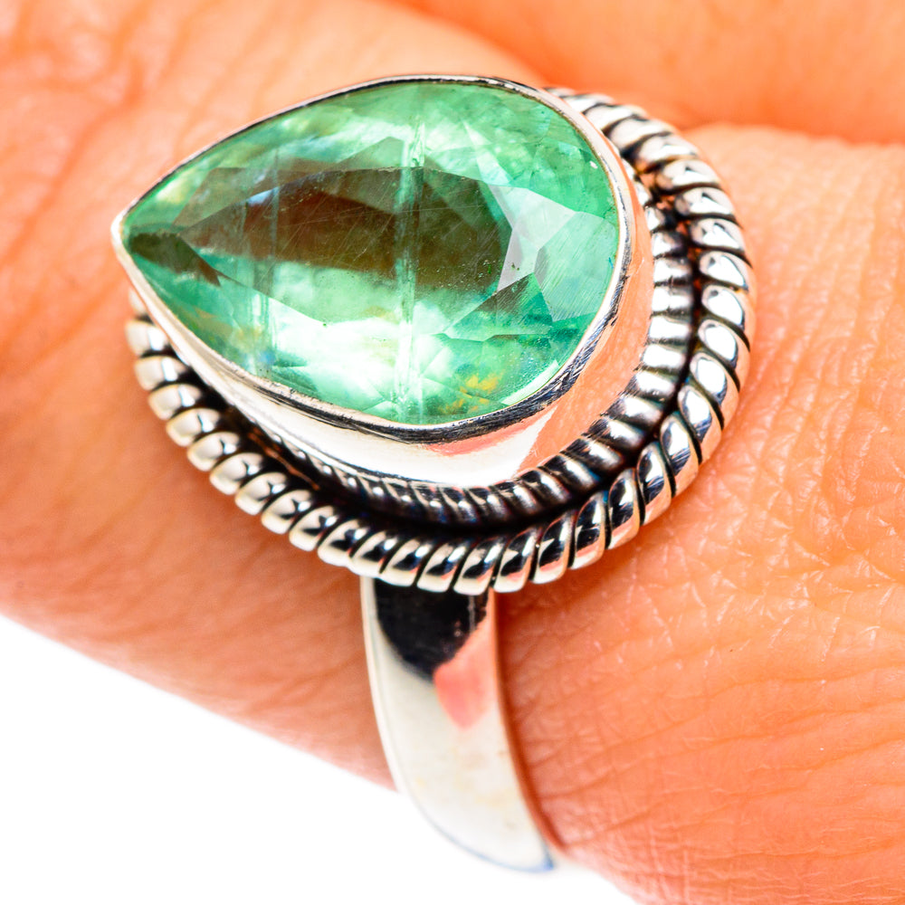 Green Fluorite Rings handcrafted by Ana Silver Co - RING87902