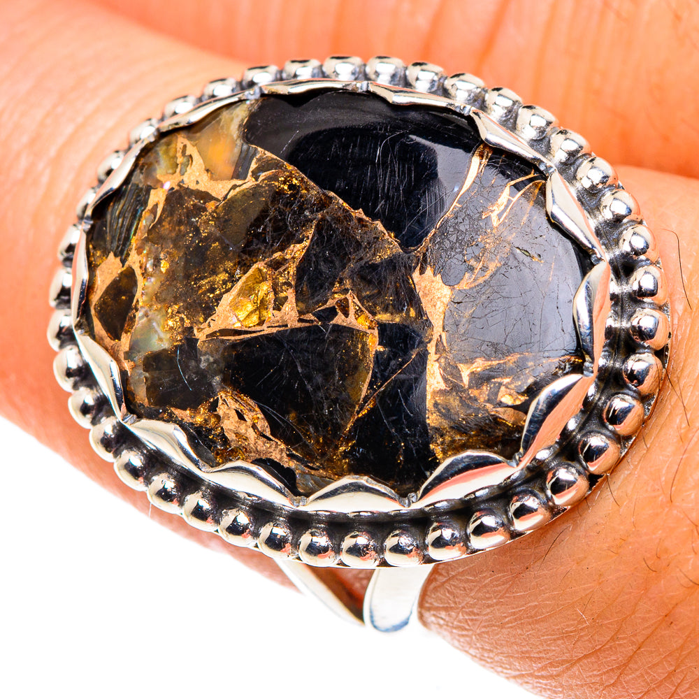 Black Copper Onyx Rings handcrafted by Ana Silver Co - RING87910