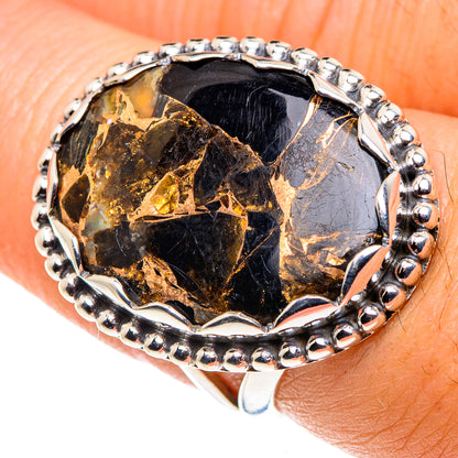Black Copper Onyx Rings handcrafted by Ana Silver Co - RING87910