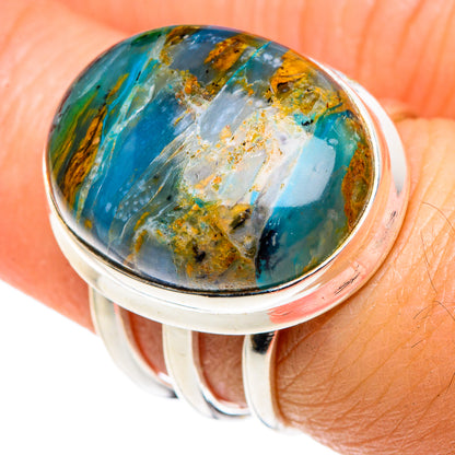 Peruvian Opal Rings handcrafted by Ana Silver Co - RING87915