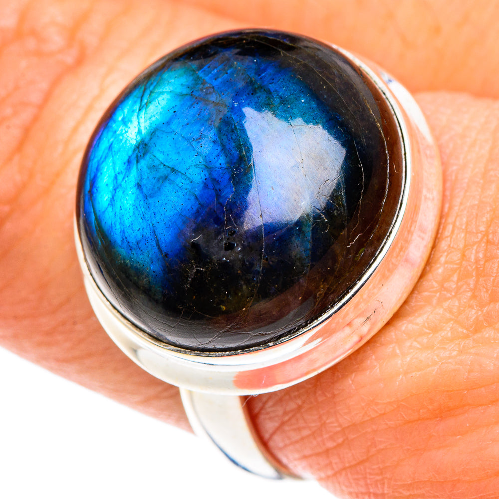 Labradorite Rings handcrafted by Ana Silver Co - RING87916