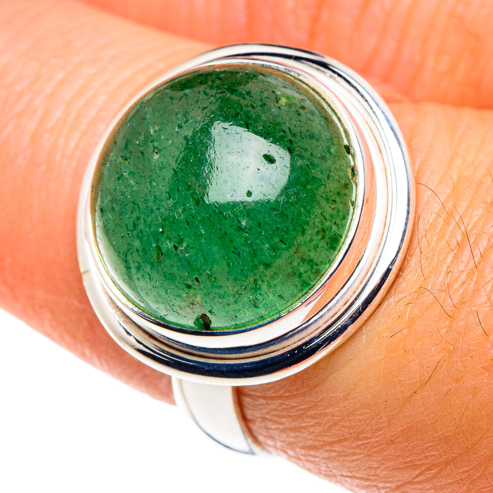 Green Aventurine Rings handcrafted by Ana Silver Co - RING87917