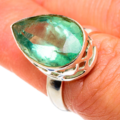 Green Fluorite Rings handcrafted by Ana Silver Co - RING87918