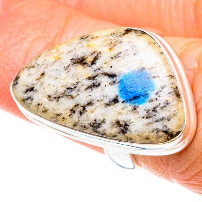 K2 Blue Azurite Rings handcrafted by Ana Silver Co - RING87927