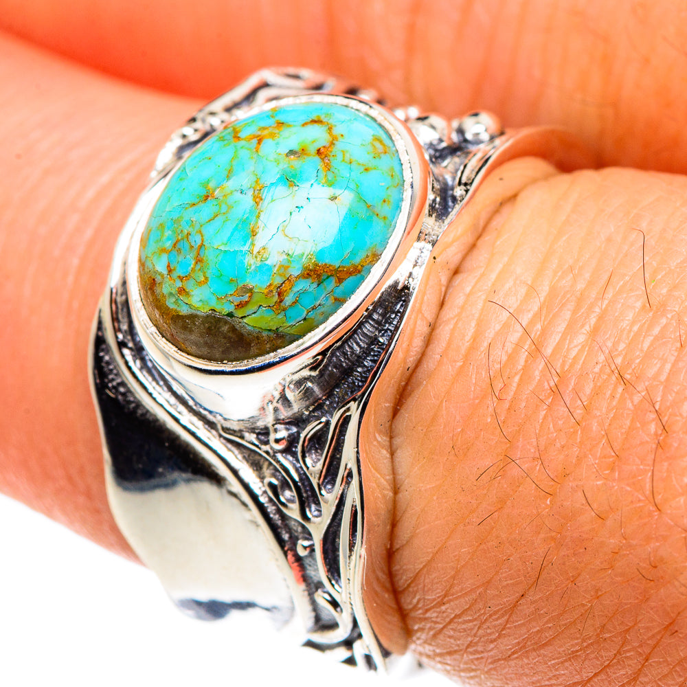 Tibetan Turquoise Rings handcrafted by Ana Silver Co - RING87928