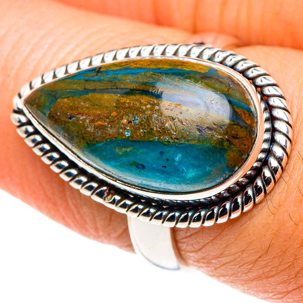 Peruvian Opal Rings handcrafted by Ana Silver Co - RING87929