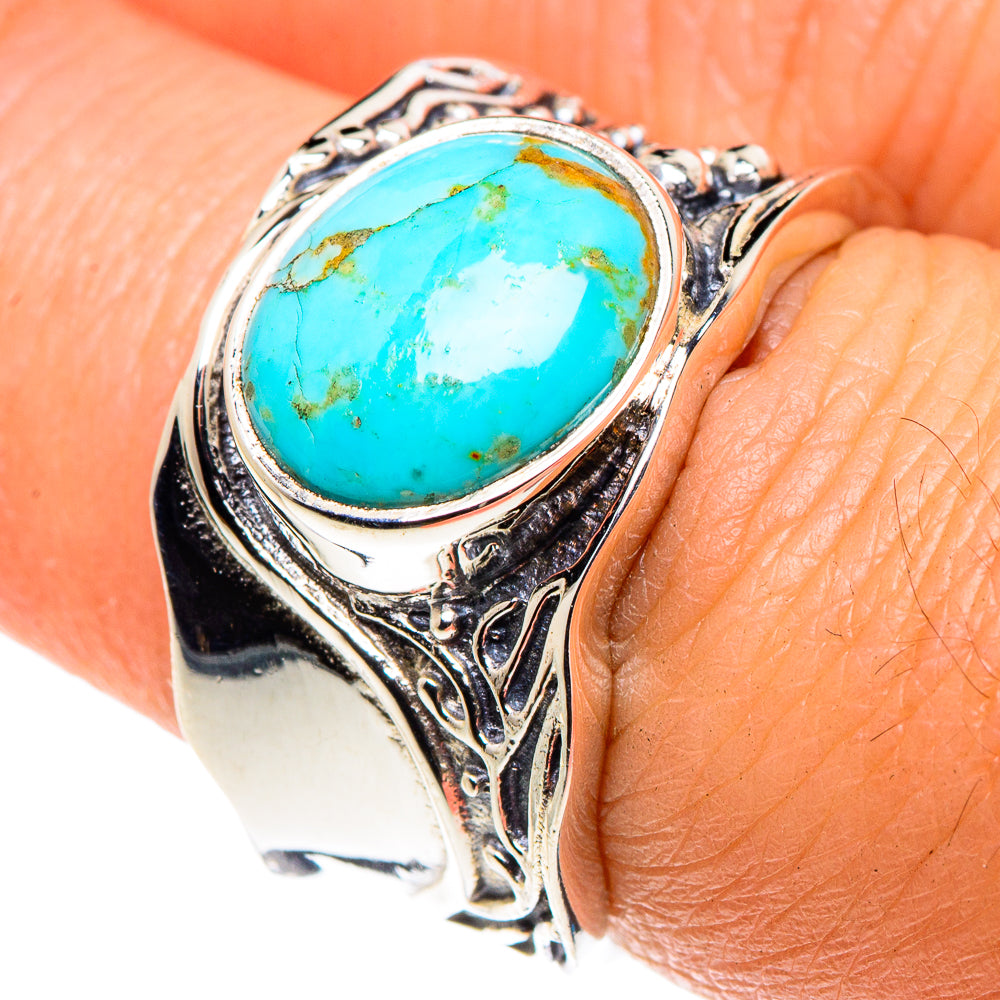 Tibetan Turquoise Rings handcrafted by Ana Silver Co - RING87938