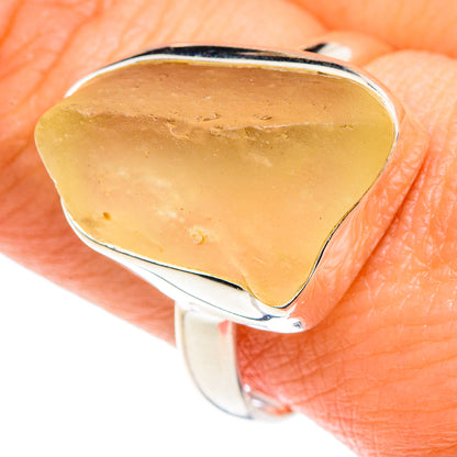 Libyan Desert Glass Rings handcrafted by Ana Silver Co - RING87944