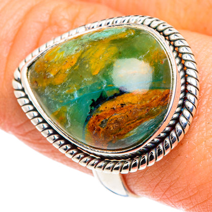 Peruvian Opal Rings handcrafted by Ana Silver Co - RING87951