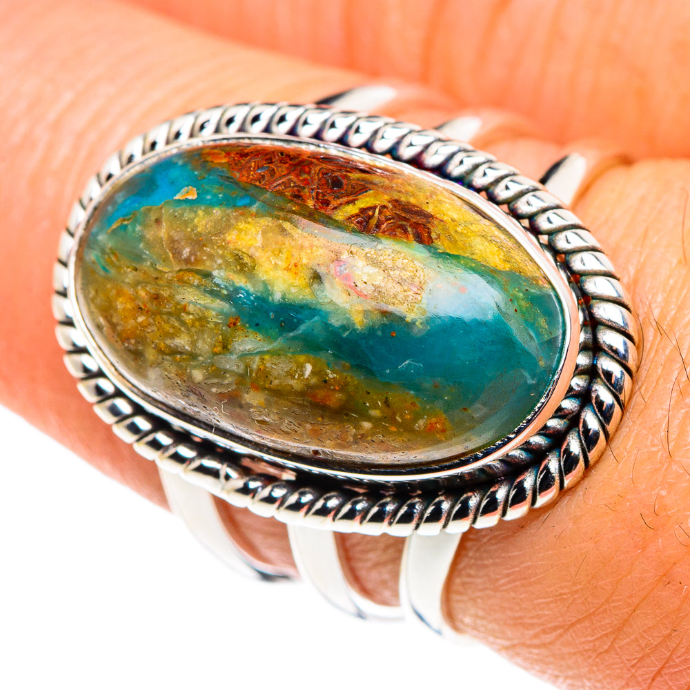 Peruvian Opal Rings handcrafted by Ana Silver Co - RING87964