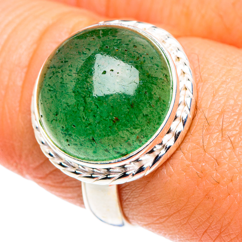 Green Aventurine Rings handcrafted by Ana Silver Co - RING87966