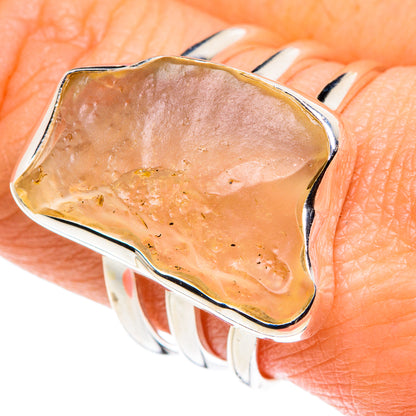 Libyan Desert Glass Rings handcrafted by Ana Silver Co - RING87967
