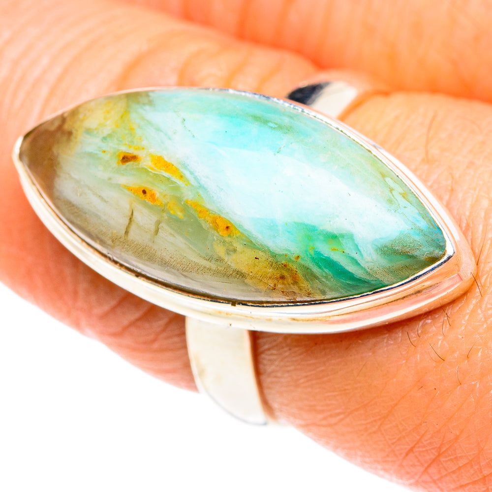 Peruvian Opal Rings handcrafted by Ana Silver Co - RING87972