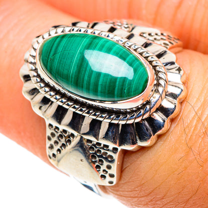 Malachite Rings handcrafted by Ana Silver Co - RING87977