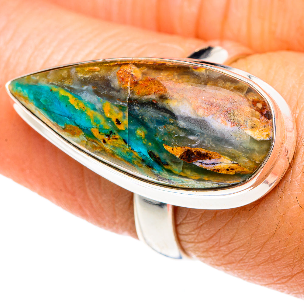 Peruvian Opal Rings handcrafted by Ana Silver Co - RING87983