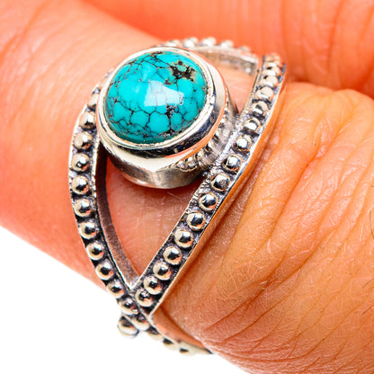 Tibetan Turquoise Rings handcrafted by Ana Silver Co - RING87984