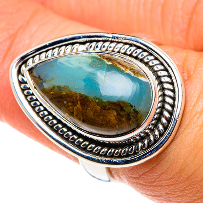 Peruvian Opal Rings handcrafted by Ana Silver Co - RING87985