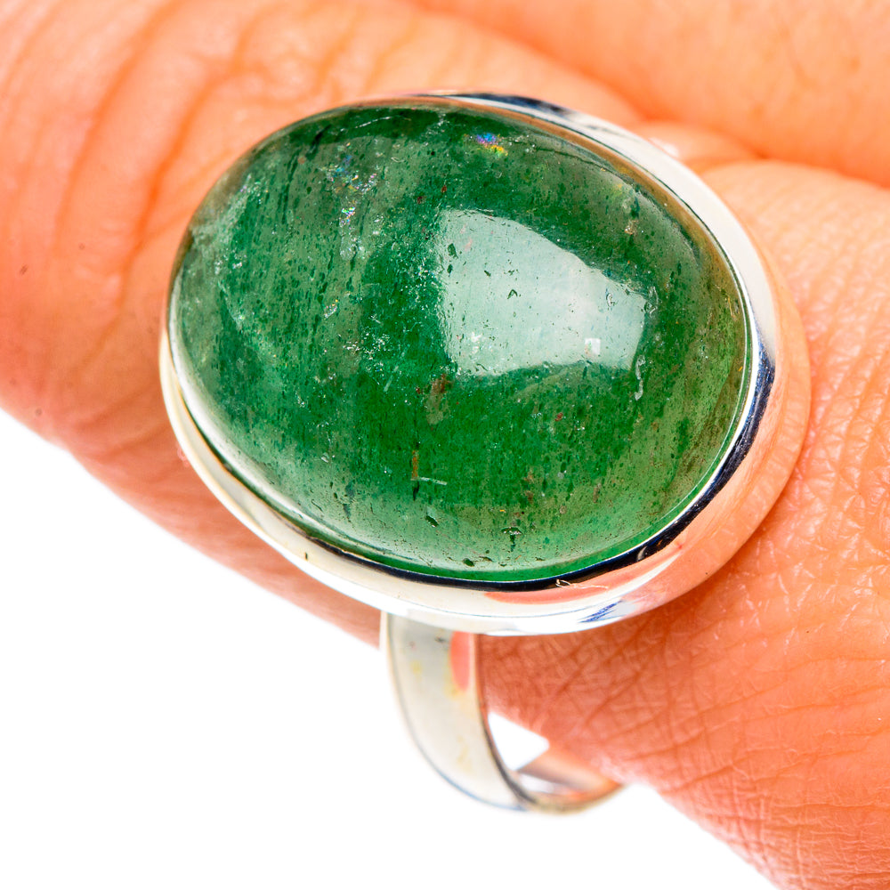 Green Aventurine Rings handcrafted by Ana Silver Co - RING87989