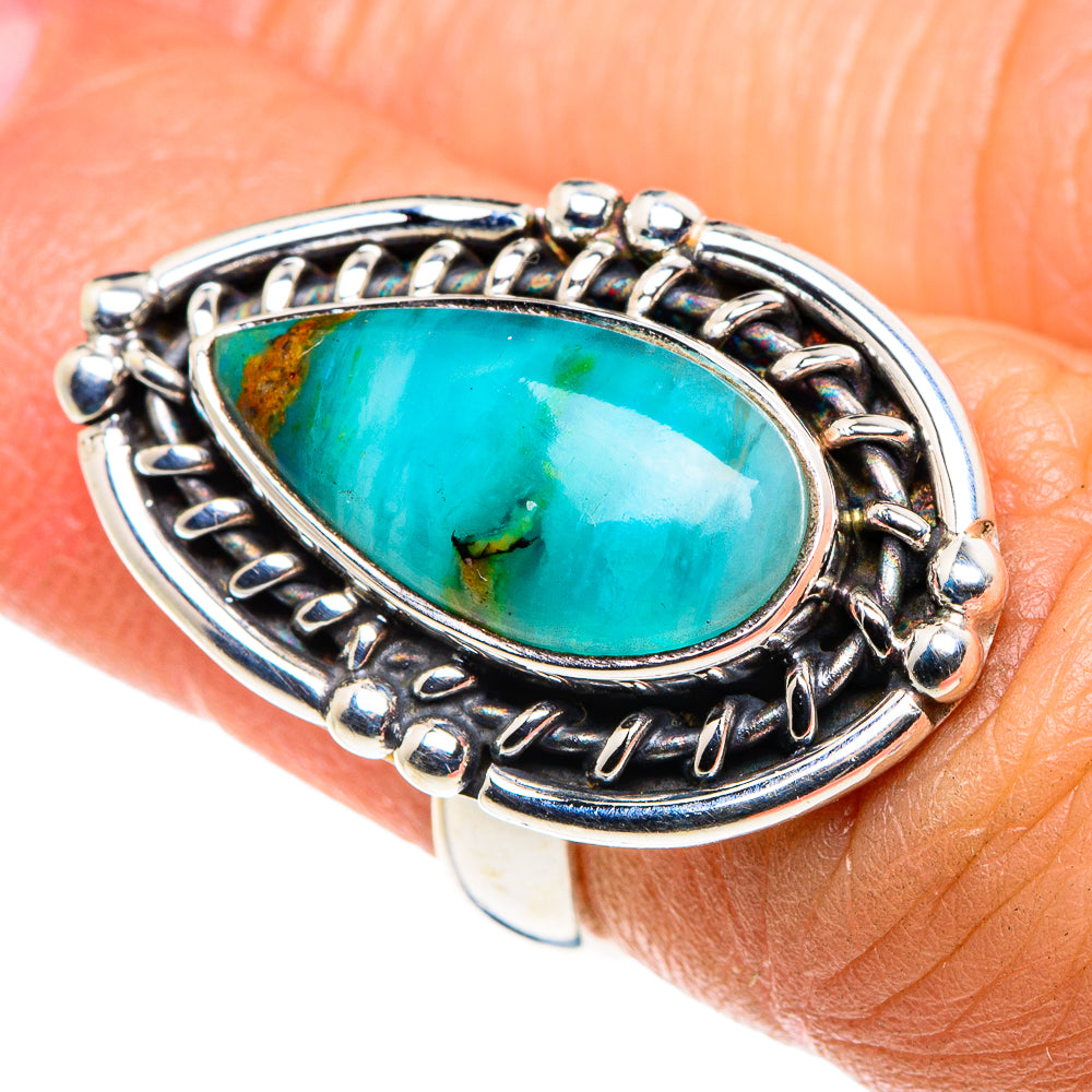 Peruvian Opal Rings handcrafted by Ana Silver Co - RING87995