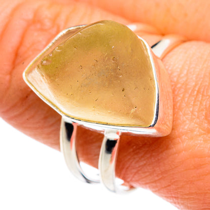Libyan Desert Glass Rings handcrafted by Ana Silver Co - RING88001