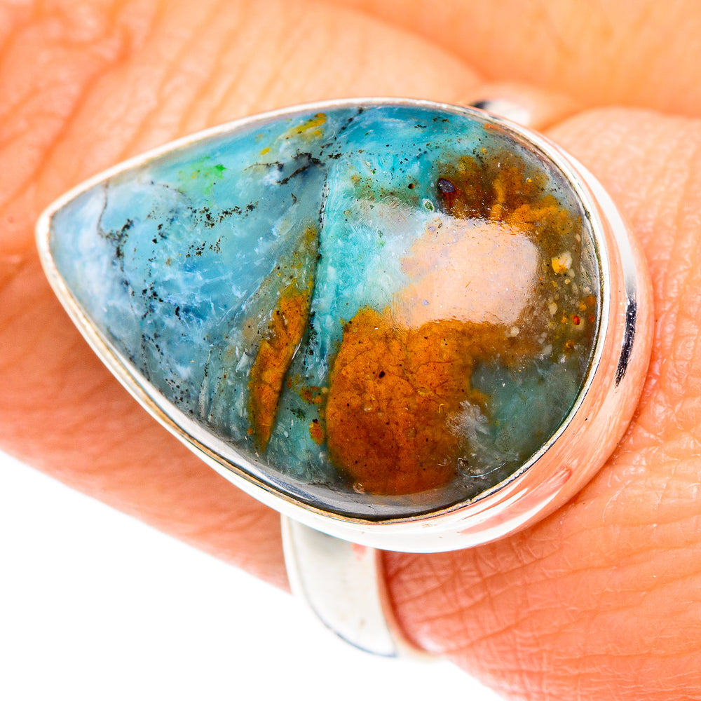 Peruvian Opal Rings handcrafted by Ana Silver Co - RING88003
