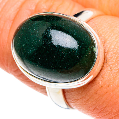 Green Aventurine Rings handcrafted by Ana Silver Co - RING88013