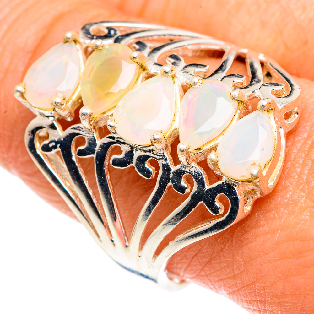Ethiopian Opal Rings handcrafted by Ana Silver Co - RING88030