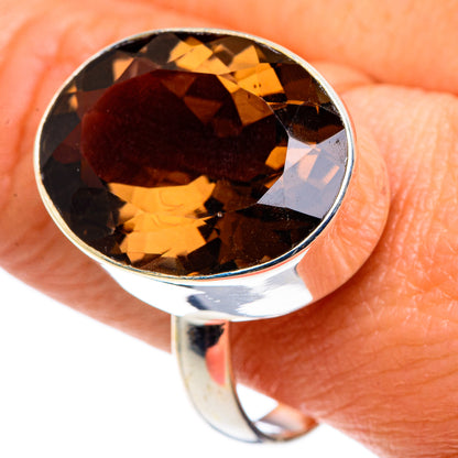 Smoky Quartz Rings handcrafted by Ana Silver Co - RING88040