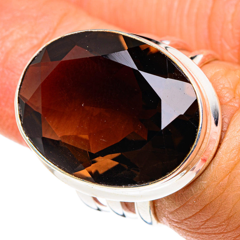 Smoky Quartz Rings handcrafted by Ana Silver Co - RING88041