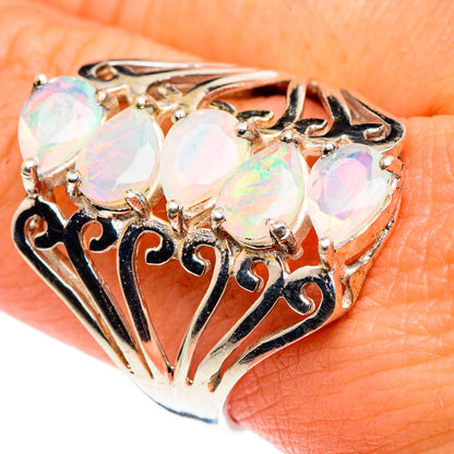 Ethiopian Opal Rings handcrafted by Ana Silver Co - RING88062