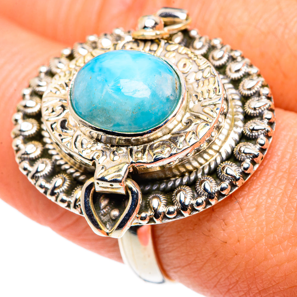 Larimar Rings handcrafted by Ana Silver Co - RING88064