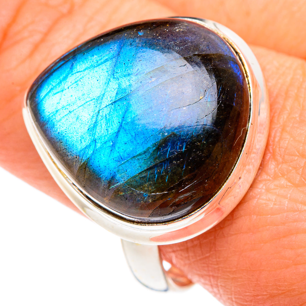 Labradorite Rings handcrafted by Ana Silver Co - RING88066