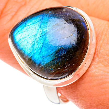 Labradorite Rings handcrafted by Ana Silver Co - RING88066