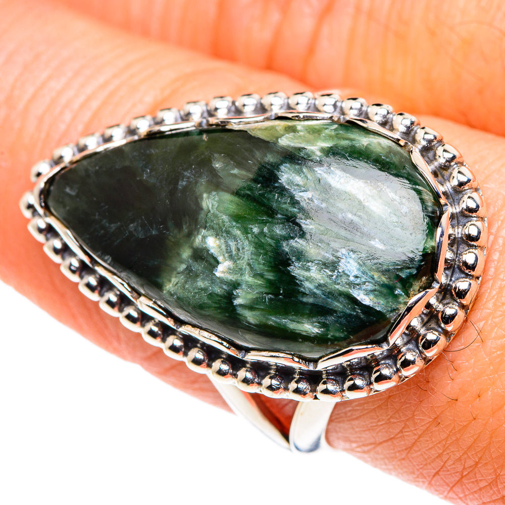 Seraphinite Rings handcrafted by Ana Silver Co - RING88071