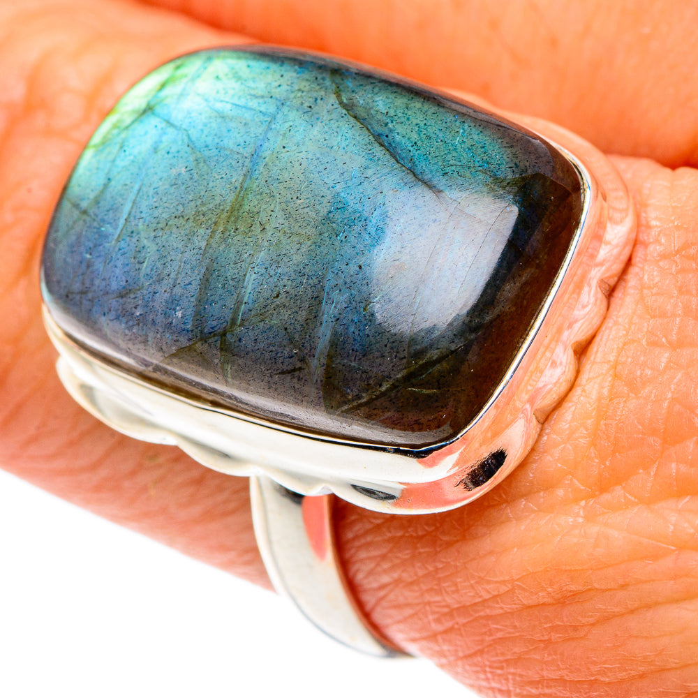 Labradorite Rings handcrafted by Ana Silver Co - RING88072